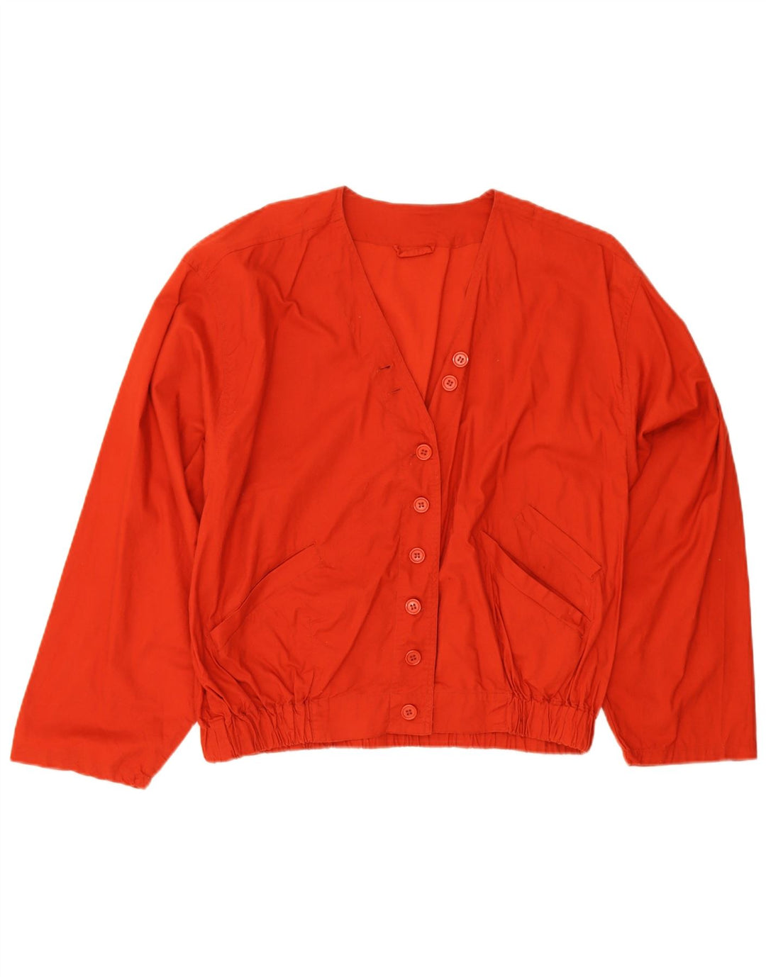 veste bomber surdimensionnée femme vintage EU 40 coton rouge moyen