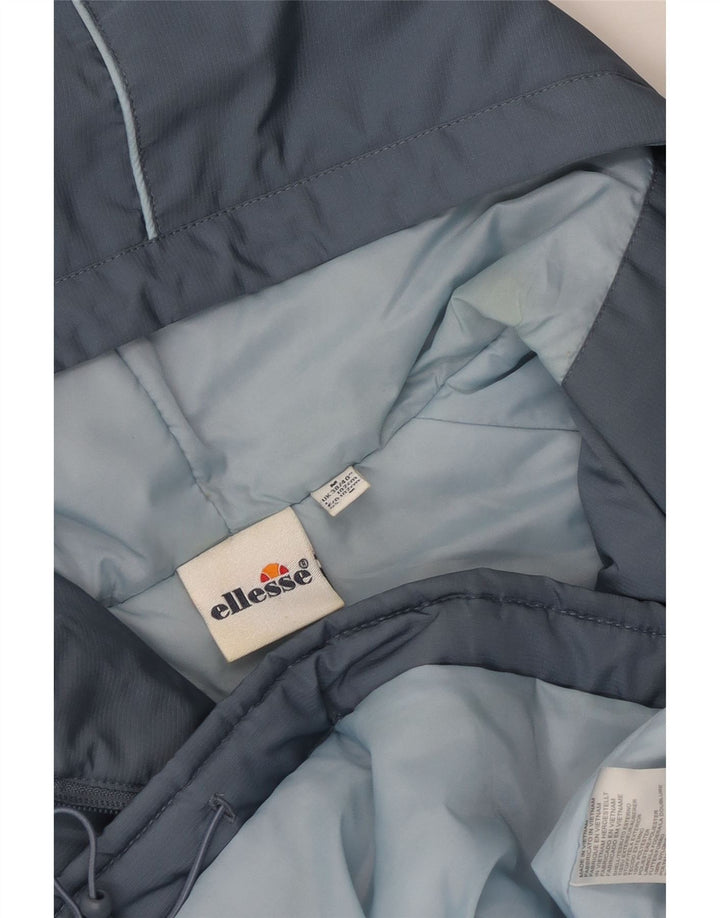 Ellesse Veste Anorak à capuche pour homme UK 38 Gris moyen Polyester colour block