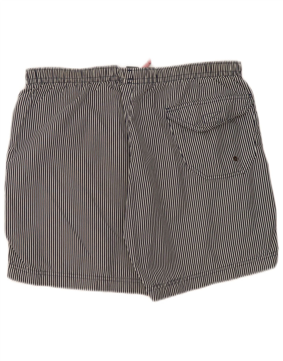 Jeckerson Short de bain pour homme en polyester à fines rayures bleu marine