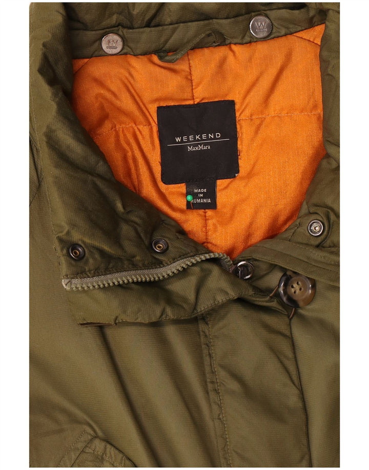 Max Mara Veste matelassée Weekend pour femme UK 14 Kaki moyen Polyester