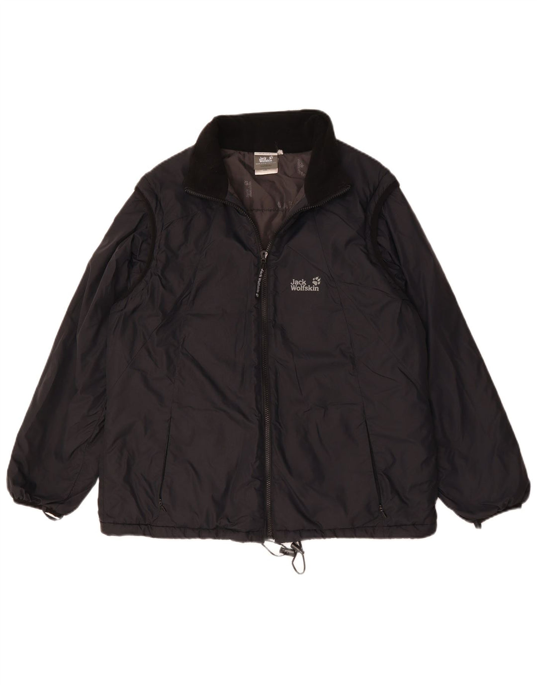 Jack Wolfskin Veste coupe-vent Liner pour femme UK 18 XL Noir Polyamide