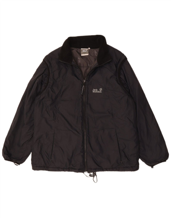 Jack Wolfskin Veste coupe-vent Liner pour femme UK 18 XL Noir Polyamide