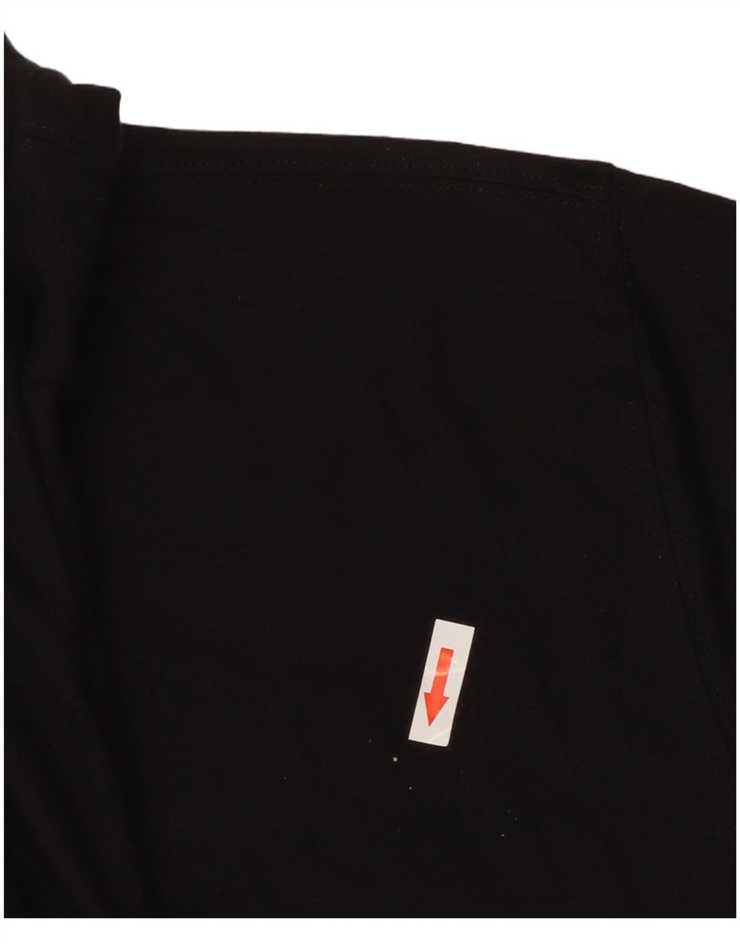 H&M Femme Crop T-Shirt Top UK 14 Coton Noir Moyen