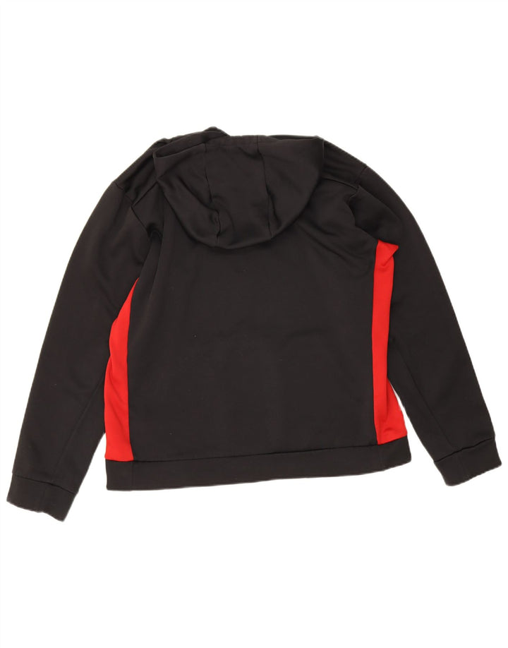 Nike Pull à capuche pour femme UK 14 Polyester color block noir moyen