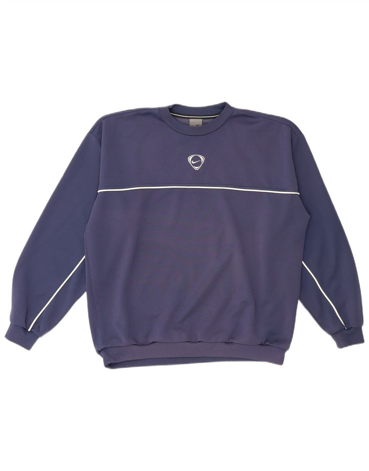 Nike Sweat-shirt pour homme UK 39/41 Bleu marine moyen Polyester