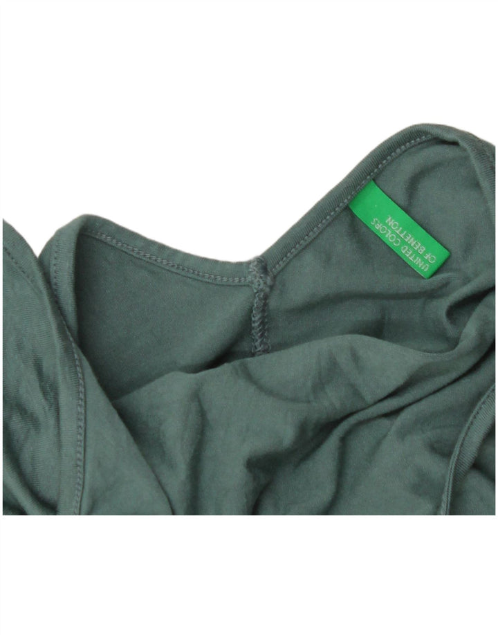 BENETTON Haut dos nu pour femme UK 8 Small Vert