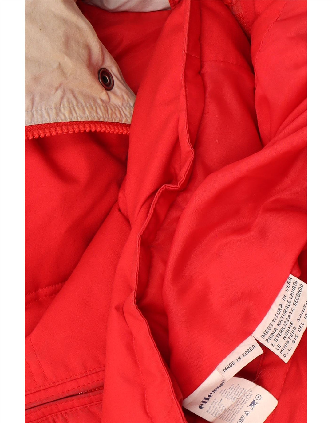 Ellesse Veste matelassée pour homme UK 42 XL Rouge Coton