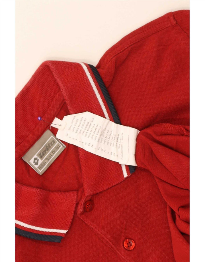 Lotto Polo Homme Grand Rouge Coton