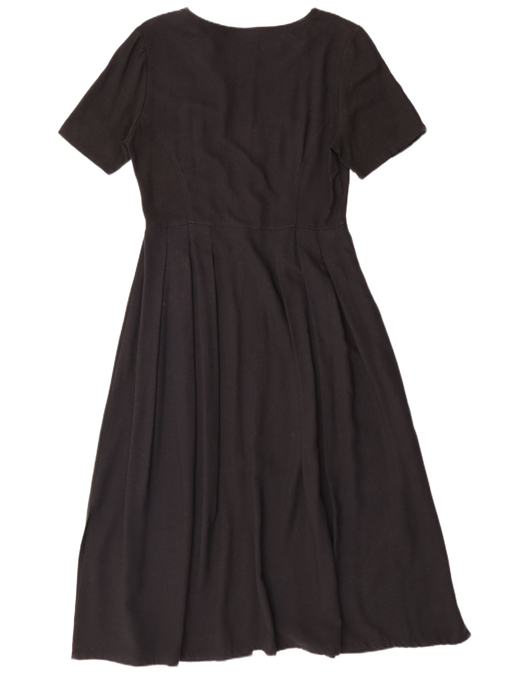 TREND Robe Maxi Femme UK 10 Petite Viscose Noire