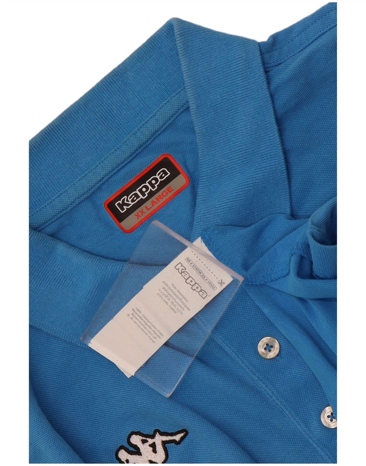Kappa Polo Homme 2XL Bleu Coton