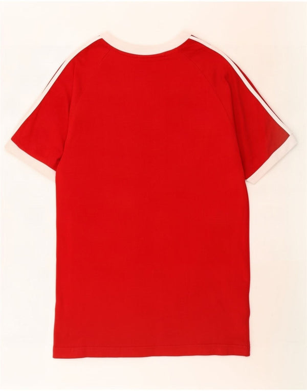Adidas T-Shirt Homme Rouge Moyen Colourblock Coton