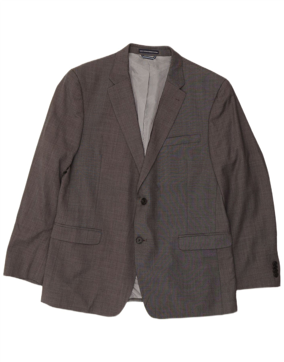 Tommy Hilfiger Veste Blazer 2 Boutons Homme UK 38 Laine Gris Moyen