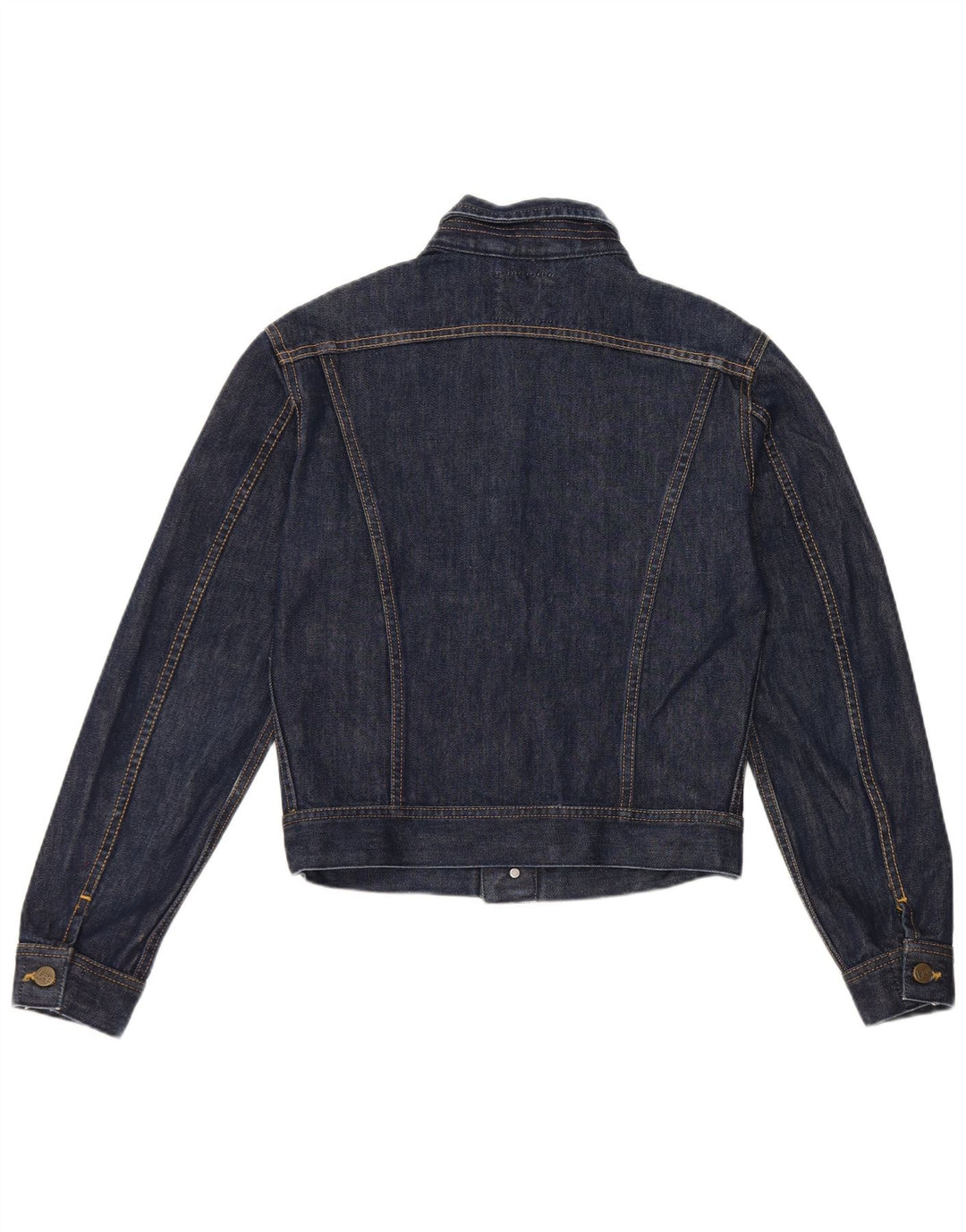 Lee Veste en jean courte pour femme UK 12 Bleu marine moyen Coton