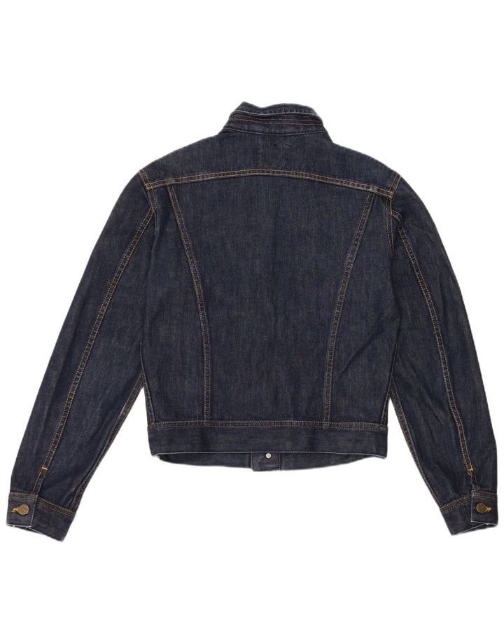 Lee Veste en jean courte pour femme UK 12 Bleu marine moyen Coton