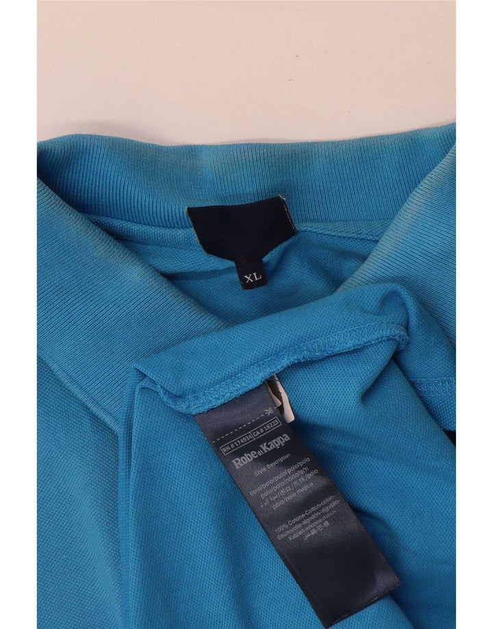 Kappa Polo Homme XL Bleu Coton