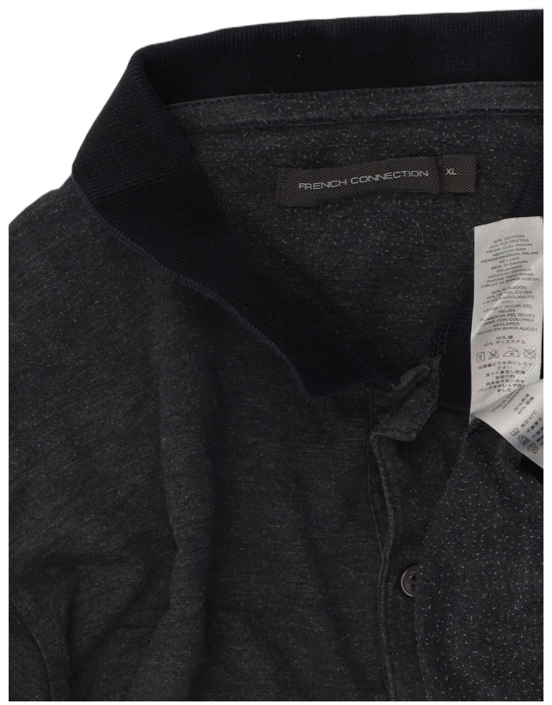 French Connection Polo Homme XL Gris Coton