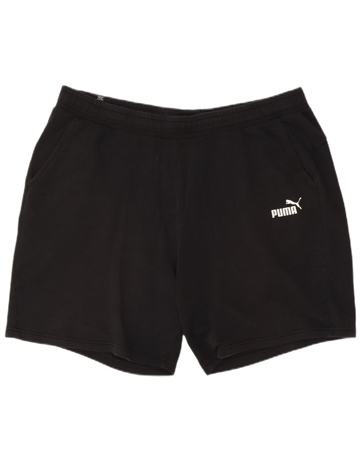 Puma Short de sport pour homme 3XL en coton noir