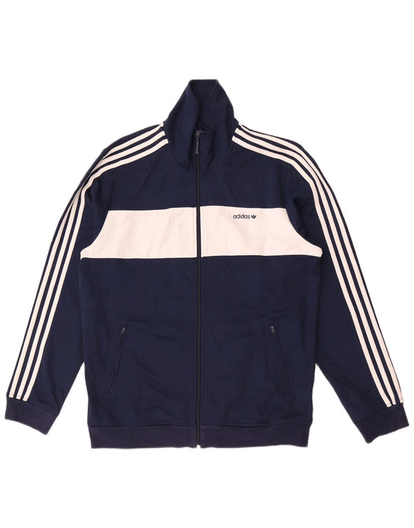 Adidas Veste de survêtement pour homme Bleu marine moyen Colourblock Sports