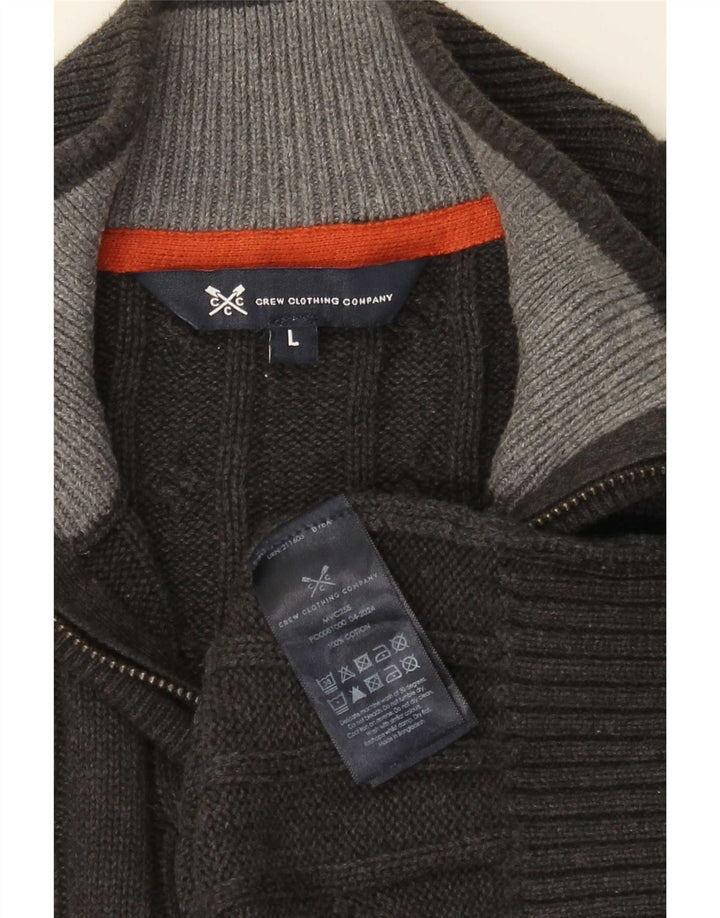 J. Crew Pull à col zippé pour homme Grand coton gris