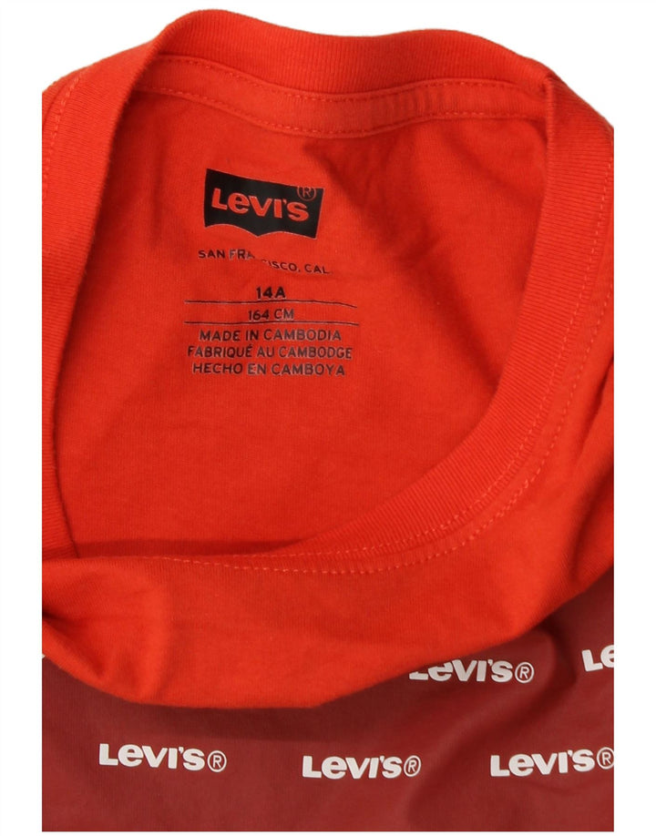 Levi's T-Shirt Graphique Garçon 13-14 ans Orange