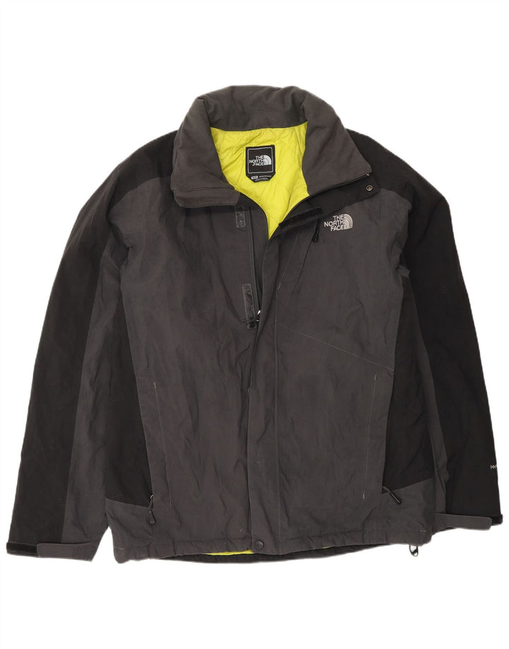 The North Face Veste coupe-vent pour hommes UK 38 Nylon colorblock gris moyen