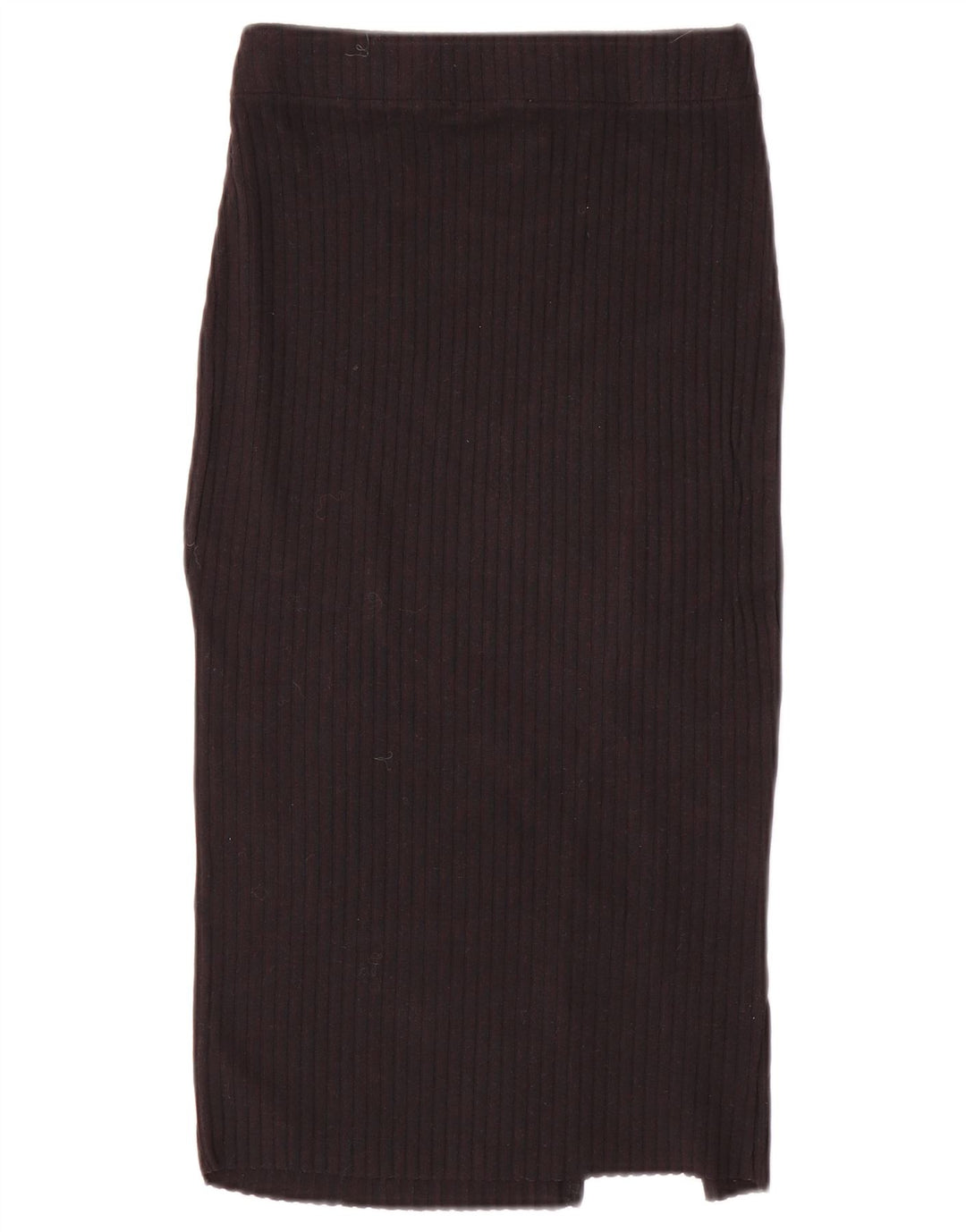 Zara Femme Jupe Midi En Tricot Petit W26 Noir