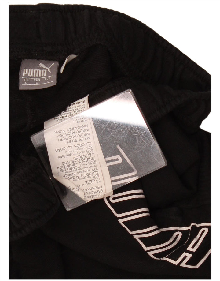 PUMA Short de sport graphique pour femme UK 14 Large Noir Polyester