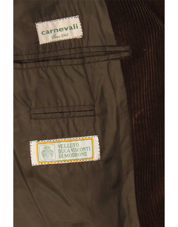 Velluto Duca Visconti Veste blazer à 3 boutons pour homme IT 48 Marron moyen