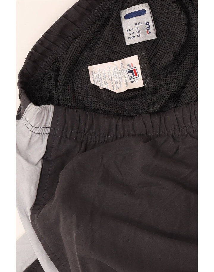 FILA Pantalon de Survêtement Graphique Garçon 15-16 ans Gris Colorblock