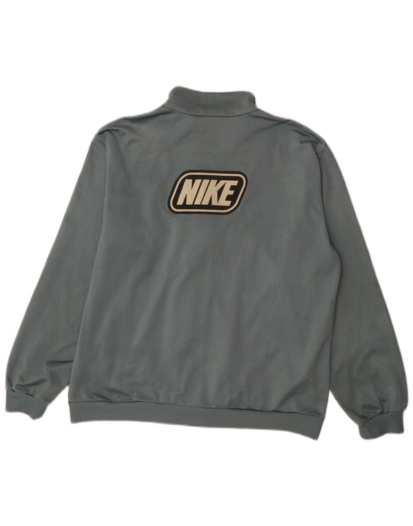 Nike Veste de survêtement graphique pour homme UK 42/44 Large Bleu Colorblock