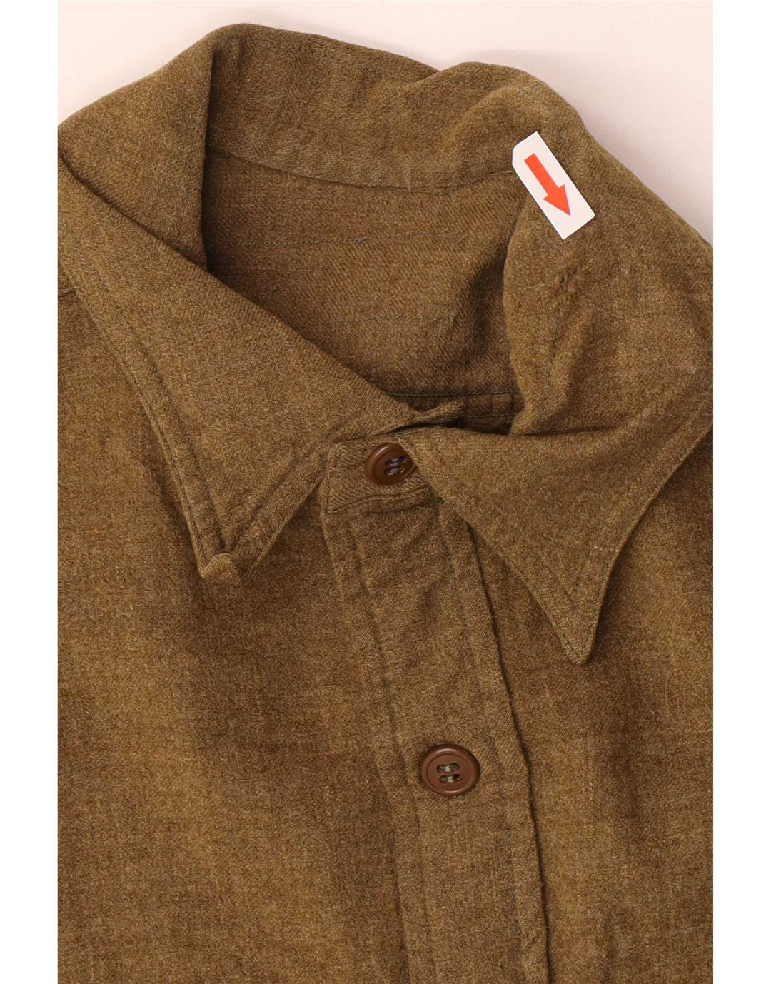 Vintage Chemise en flanelle pour homme Vert moyen classique