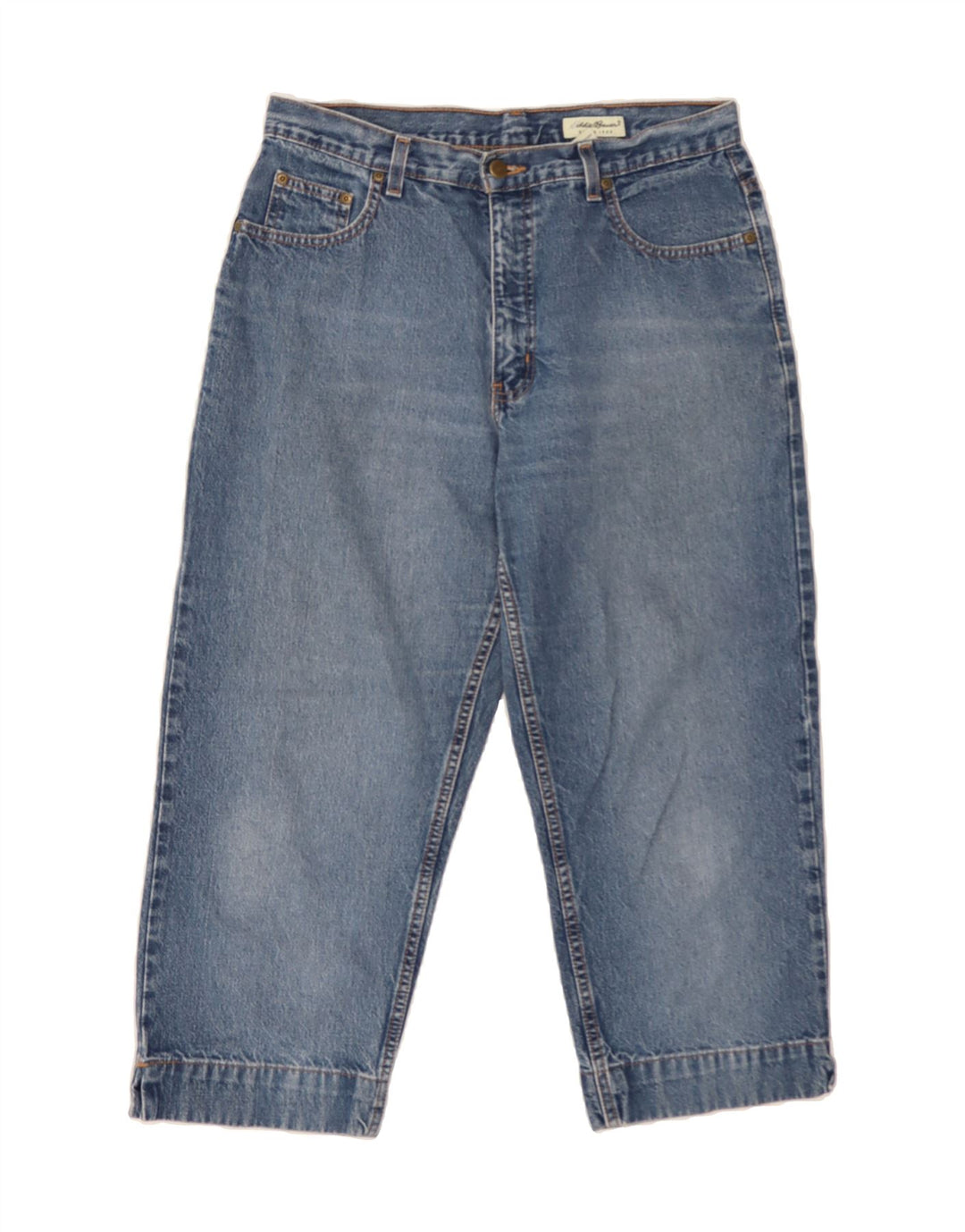 EDDIE BAUER Womens Capri Jeans US 12 Large W32 L23 Blue Cotton Vintage Eddie Bauer and Second-Hand Eddie Bauer from Messina Hembry 