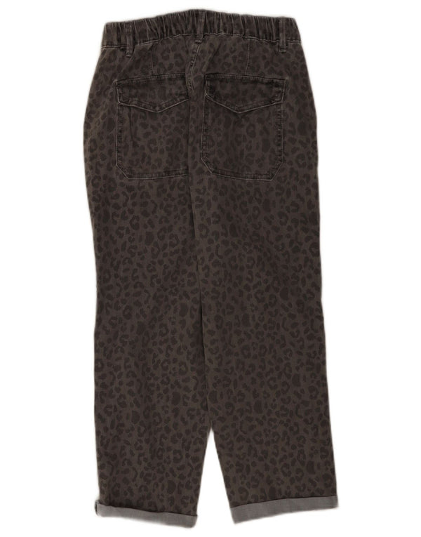 Marks & Spencer Jean court pour femme UK 10 Small W28 L21 Gris imprimé animal