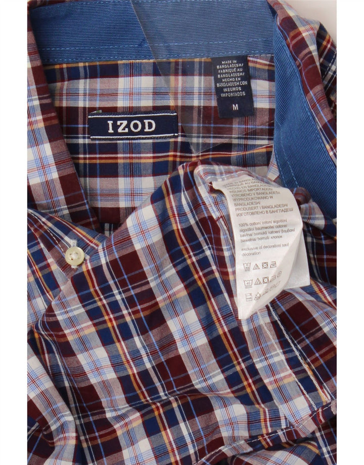 Izod Chemise Homme Medium Carreaux Multicolores Coton