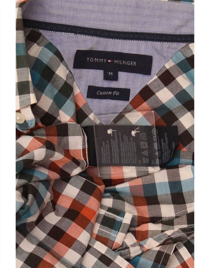 TOMMY HILFIGER Chemise Custom Fit Homme Coton à Carreaux Multicolore Moyen
