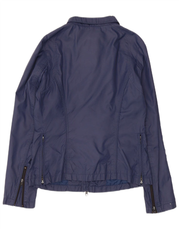 Blauer Veste Bomber Femme UK 12 Medium Bleu Marine Polyamide