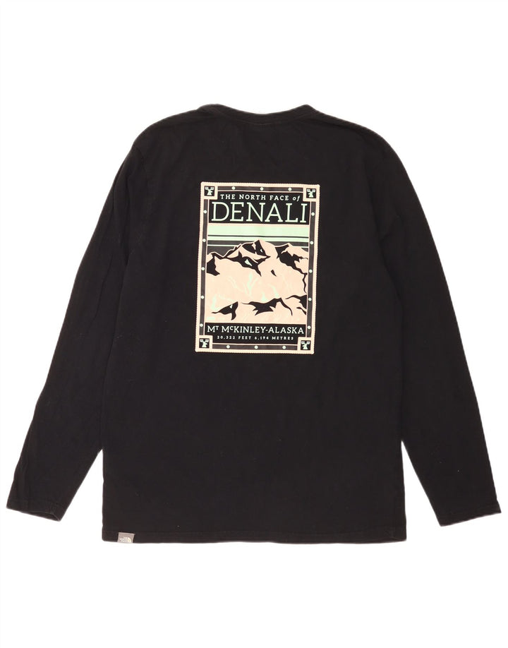 The North Face Haut graphique à manches longues pour hommes en coton noir moyen