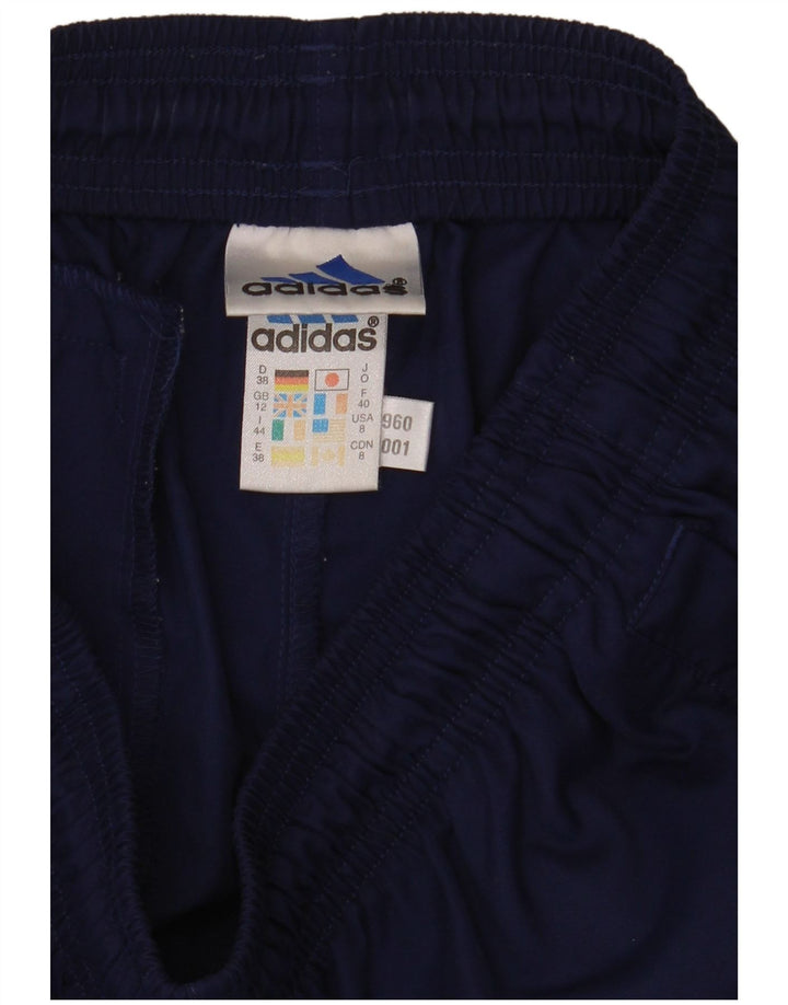 Adidas Short de sport pour femme UK 12 Bleu marine moyen Polyester