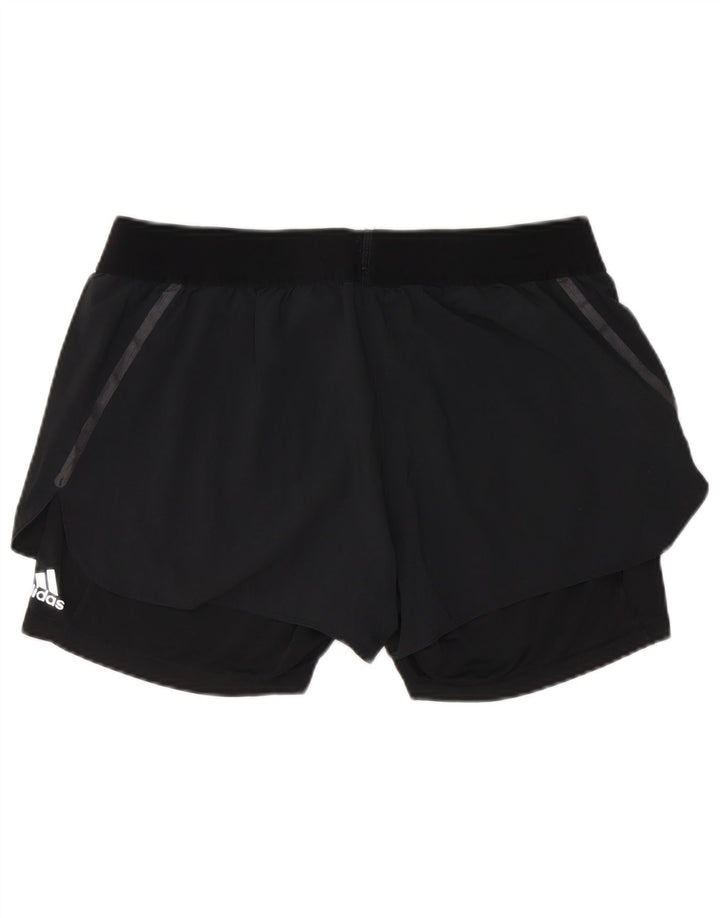 Adidas Short de sport pour femme UK 14 Large Noir
