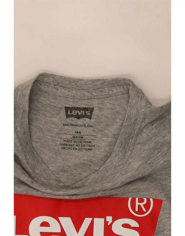 Levi's T-Shirt Graphique Garçon 13-14 ans Gris Moucheté