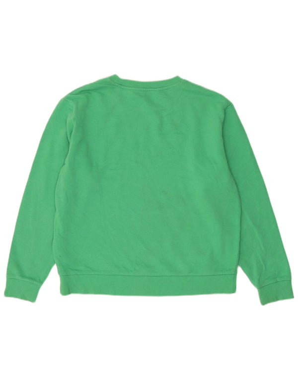 Marks & Spencer Sweat-shirt surdimensionné pour femme UK 10 Petit coton vert