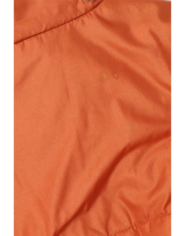 vintage Mens Loose Fit Veste rembourrée UK 40 Grand Orange Polyamide