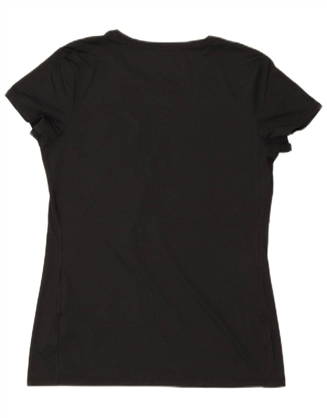 NIKE T-shirt graphique Dri Fit pour femme UK 14 Large Noir Polyester