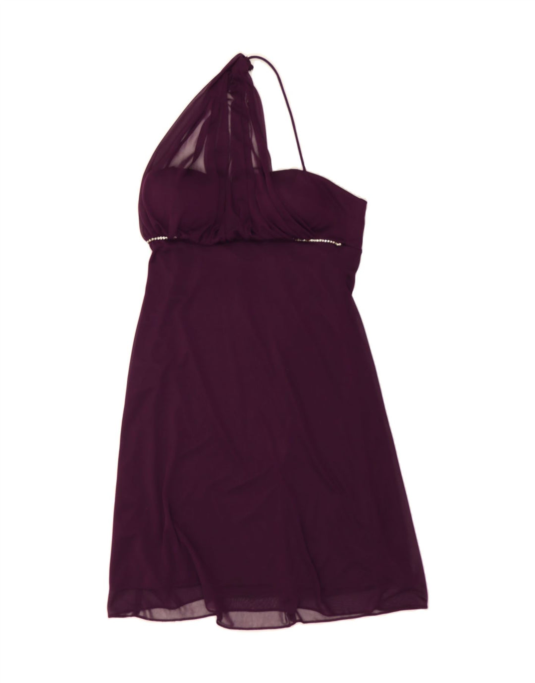 BETSY & ADAM Womens Off Shoulder A-Line Dress US 14 XL Maroon Polyester Vintage Betsy & Adam and Second-Hand Betsy & Adam from Messina Hembry 