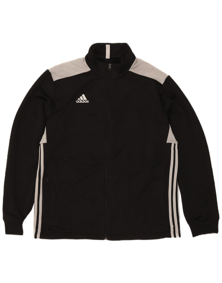 Adidas Veste de survêtement pour homme XL Noir Colorblock Polyester
