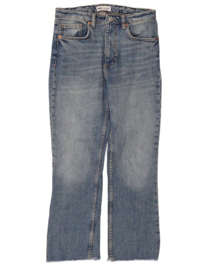 Zara Jean droit femme EU 38 Small W28 L25 Bleu