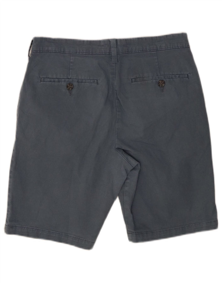 Marks & Spencer Short Chino Homme W30 Bleu Moyen Coton