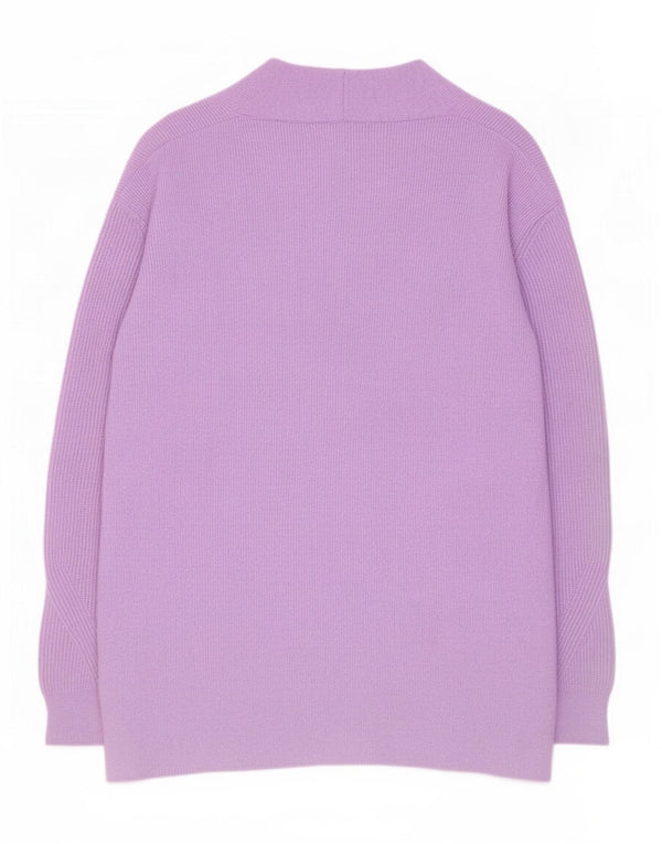 Marks & Spencer Pull cardigan long pour femme UK 14 Large Violet