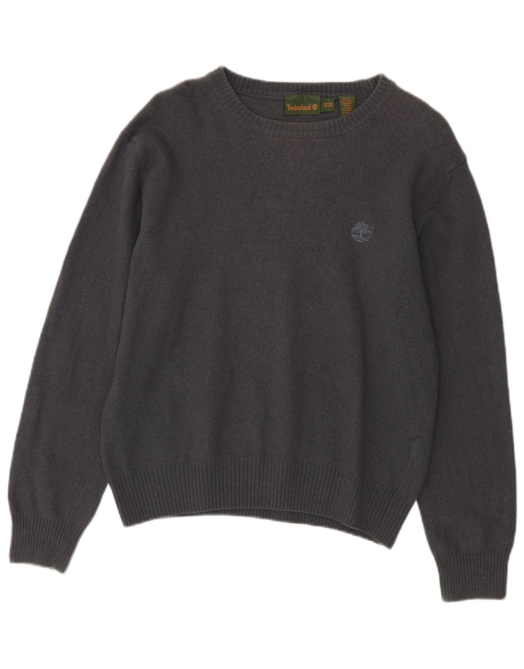 TIMBERLAND Pull col bateau pour femme UK 14 Laine gris moyen