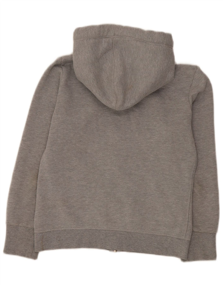 Superdry Pull à capuche zippé pour femme UK 12 Coton gris moyen